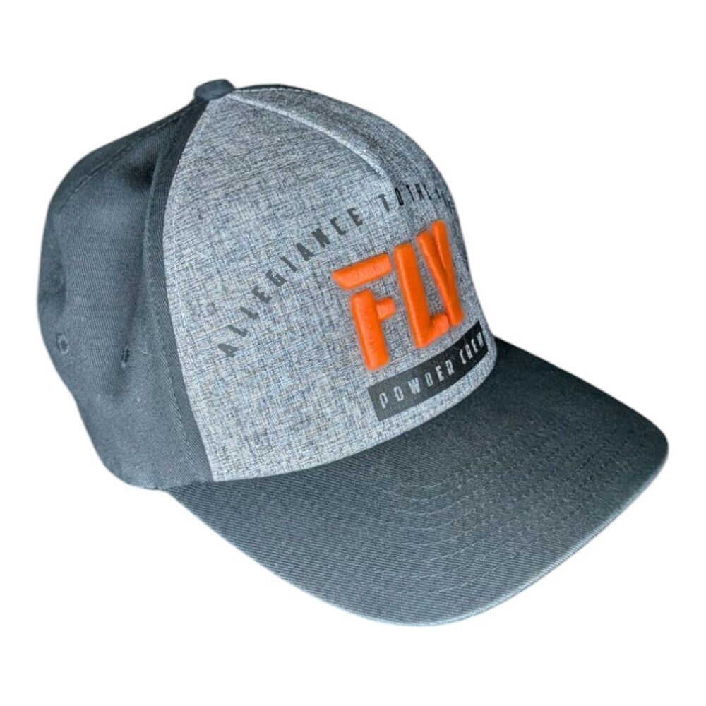 Fly Racing Flex-Fit Powder Crew Hat Small - Orange - Picture 3 of 10